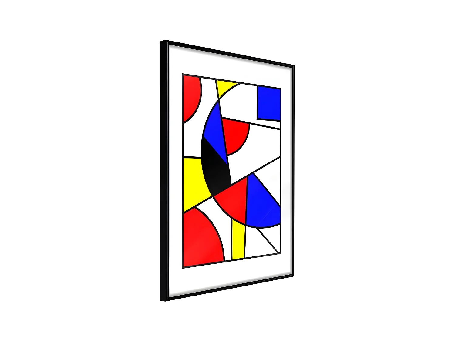 Affiche Murale Encadrée "Neoplastic Composition" 21 x 30 cm Noir