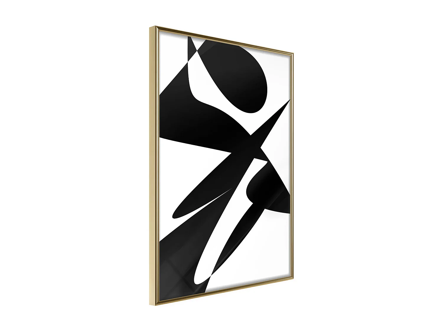 Affiche Murale Encadrée "Good and Evil" 30 x 42 cm Or