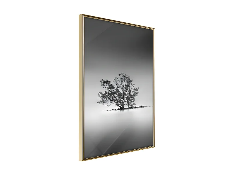 Affiche Murale Encadrée "Loneliness I" 30 x 42 cm Or