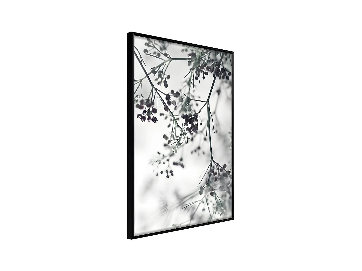 Affiche Murale Encadrée "Sprinkled with Flowers" 40 x 60 cm Noir