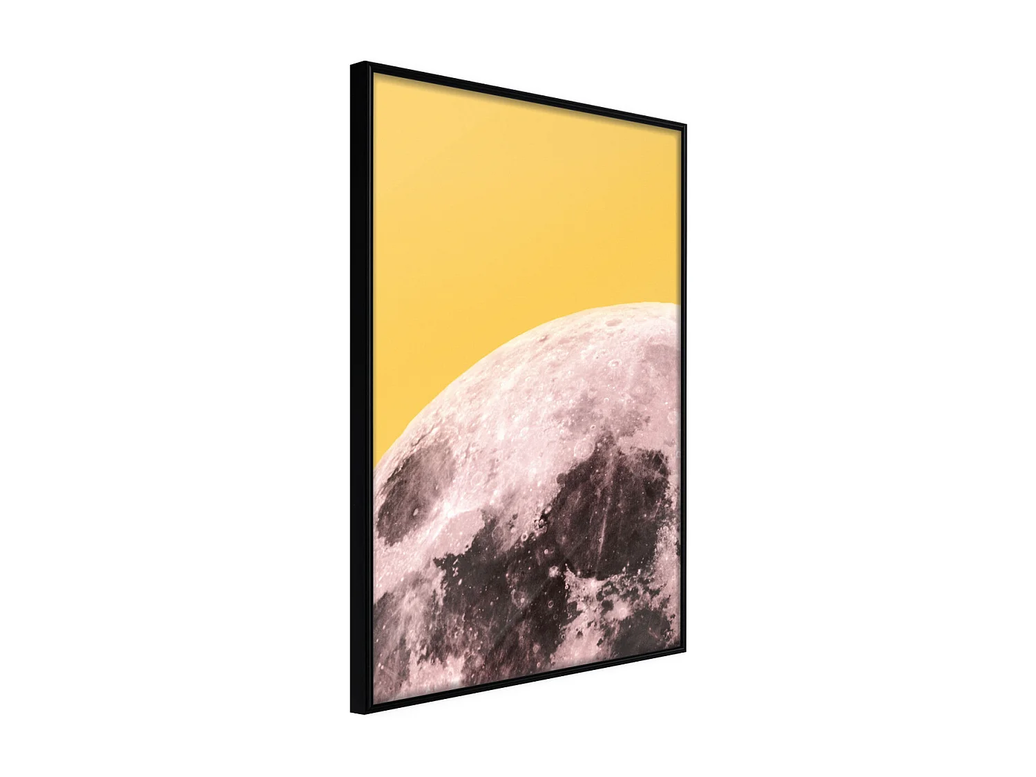 Affiche Murale Encadrée "Pink Moon" 21 x 30 cm Noir