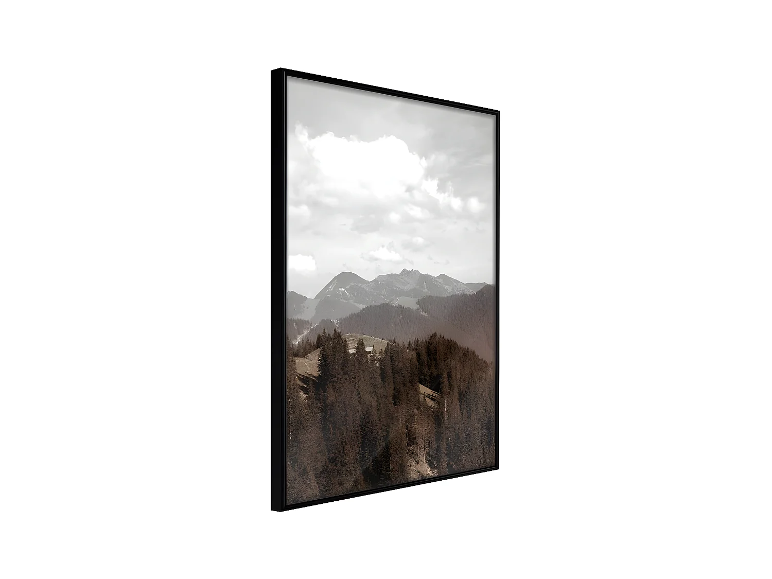 Affiche Murale Encadrée "Breathtaking View" 30 x 42 cm Noir