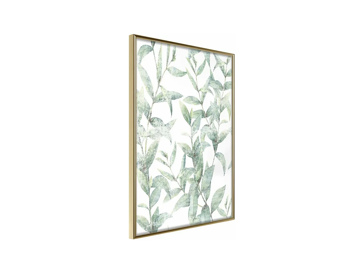 Affiche Murale Encadrée "Sheer Batiste" 30 x 42 cm Or