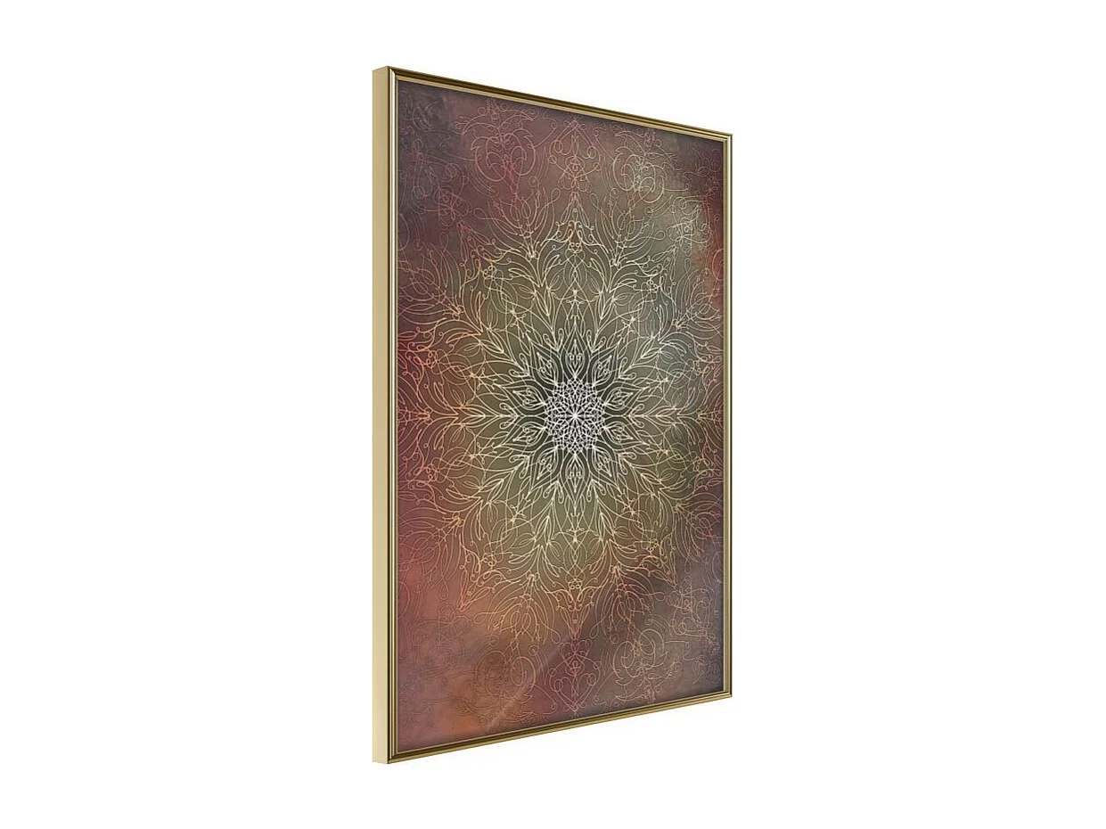 Affiche Murale Encadrée "Subdued Harmony" 30 x 42 cm Or