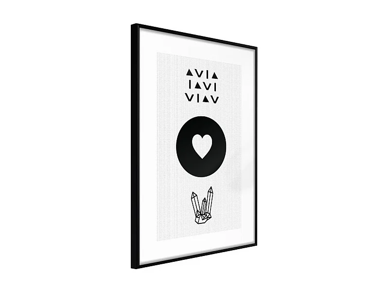 Affiche Murale Encadrée "Kindness" 40 x 60 cm Noir