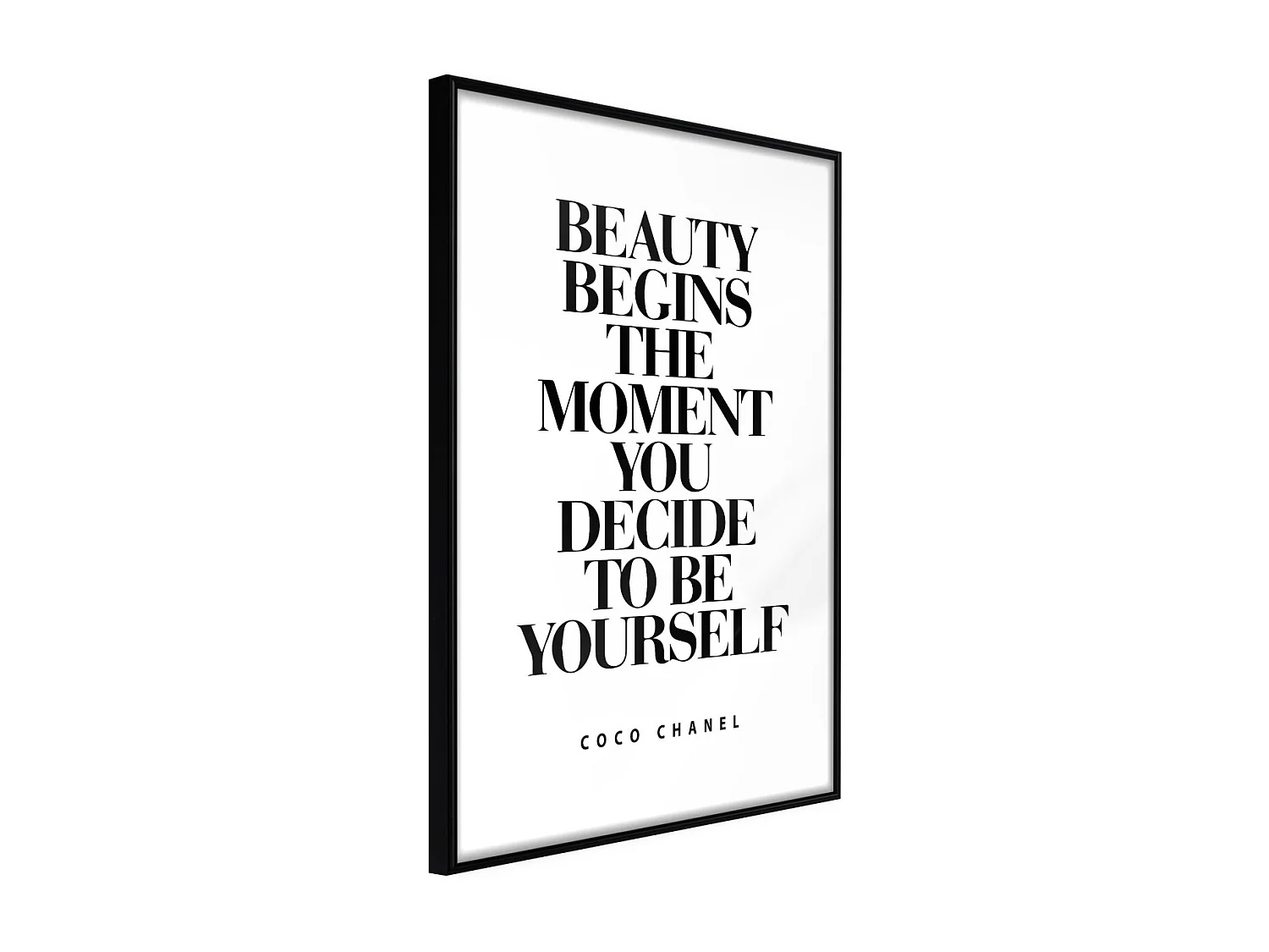 Affiche Murale Encadrée "Beginning of the Beauty" 40 x 60 cm Noir