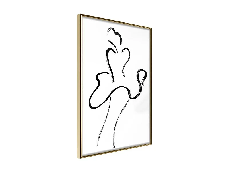 Affiche Murale Encadrée "Marilyn Outline" 40 x 60 cm Or