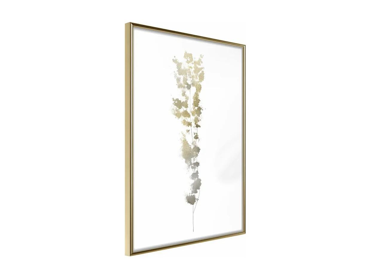 Affiche Murale Encadrée "Fragment of Nature" 30 x 42 cm Or