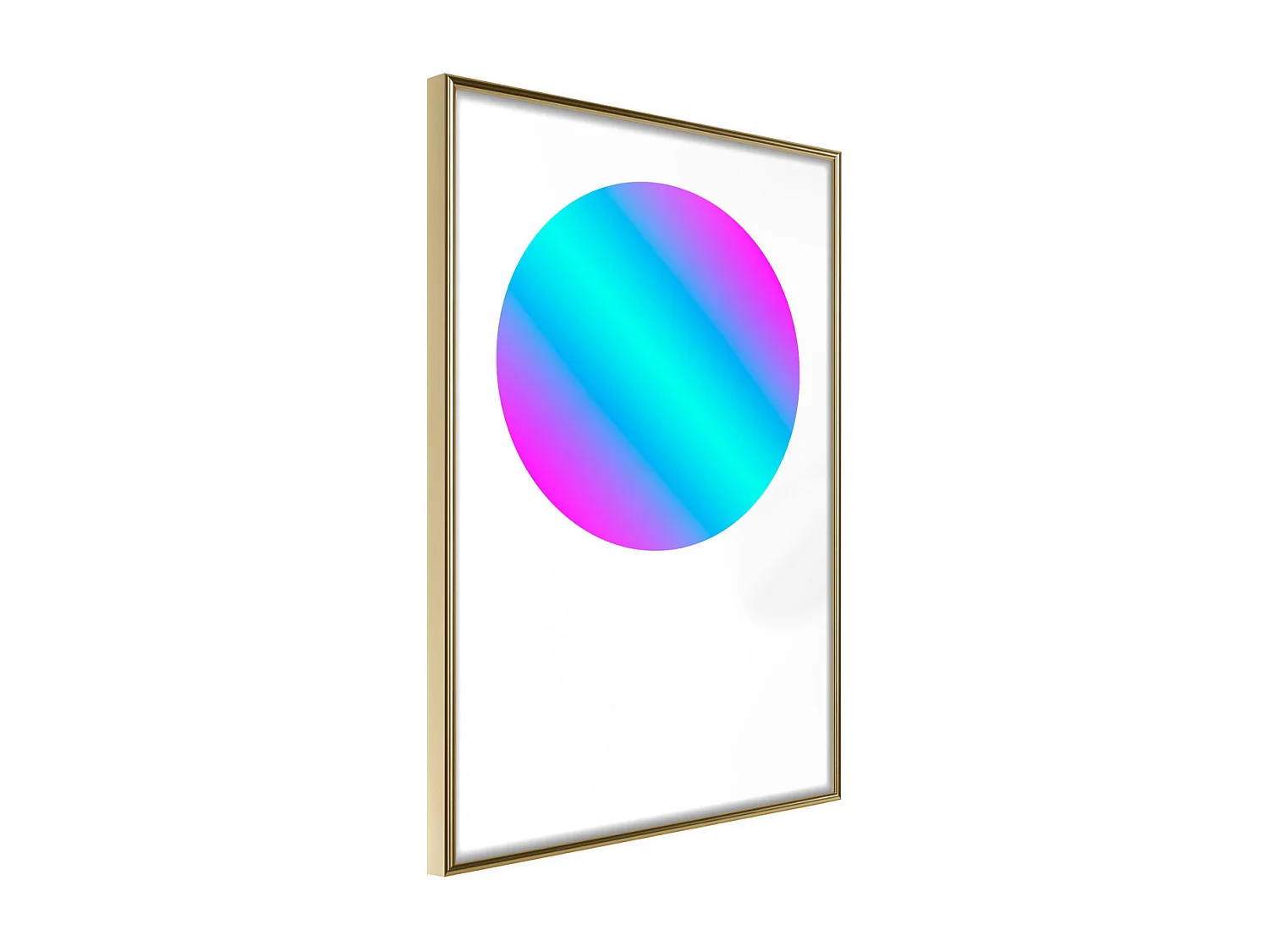 Affiche Murale Encadrée "Ultraviolet I" 40 x 60 cm Or