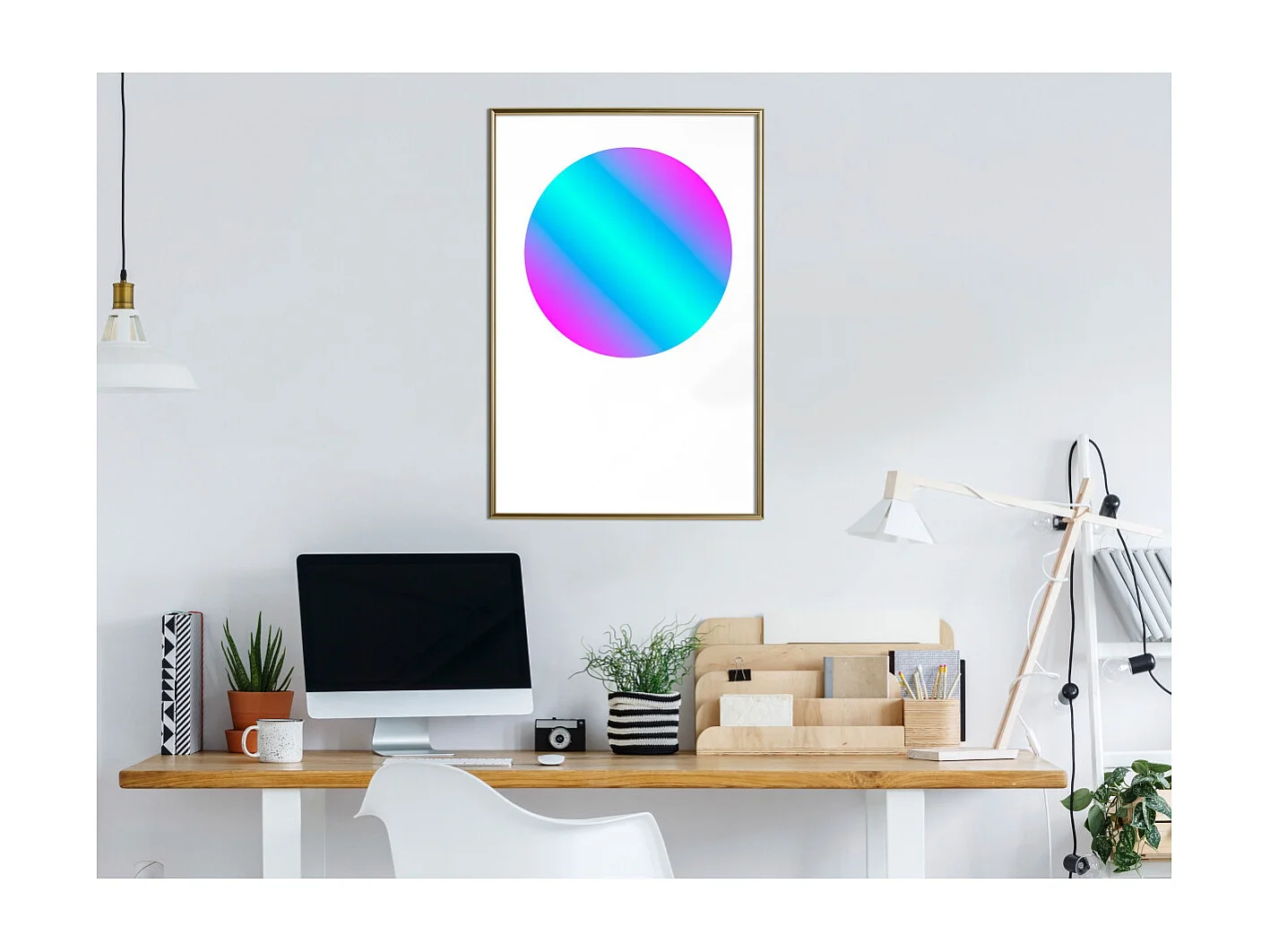 Affiche Murale Encadrée "Ultraviolet I" 40 x 60 cm Or