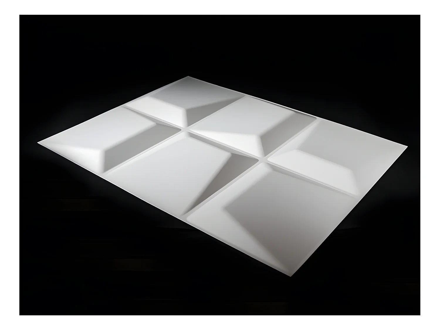 Wandpaneel 3D TESSEL om te verven - Set van 6 stuks, 3m²