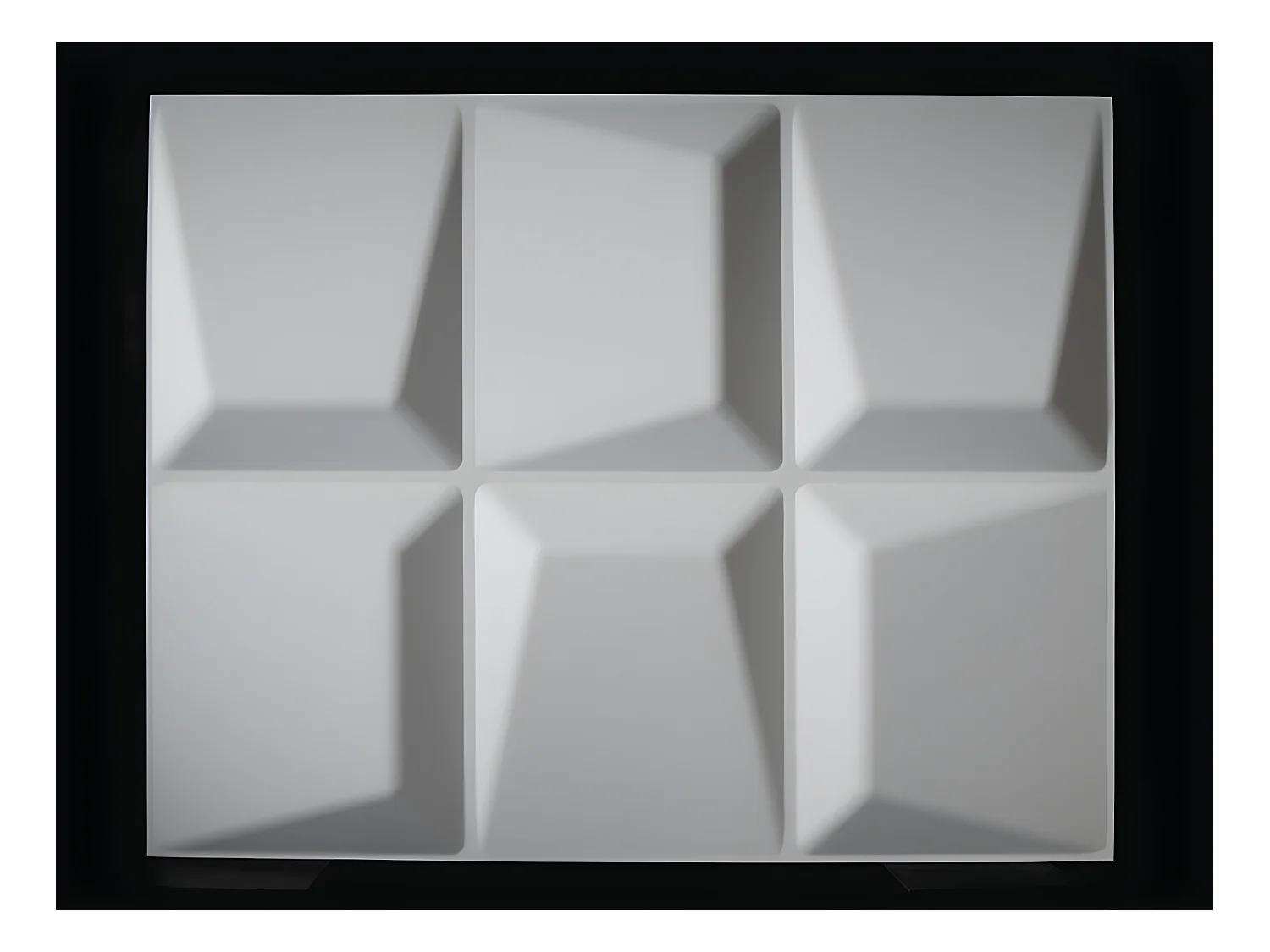 Wandpaneel 3D TESSEL om te verven - Set van 6 stuks, 3m²