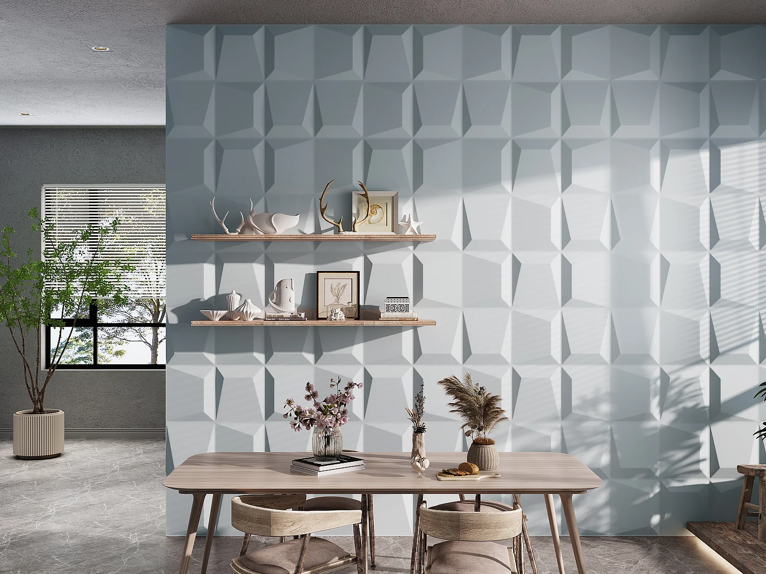 3D Wandpaneel - 1 Pack: 3 m² - Set aus 6 Teilen - TESSEL