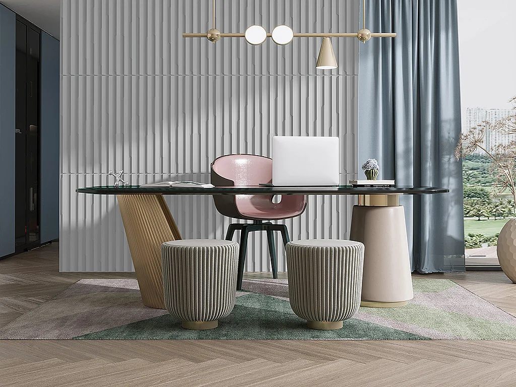 Panneau mural 3D à peindre - pack de 3m² - lot de 6 pièces - ACCORD