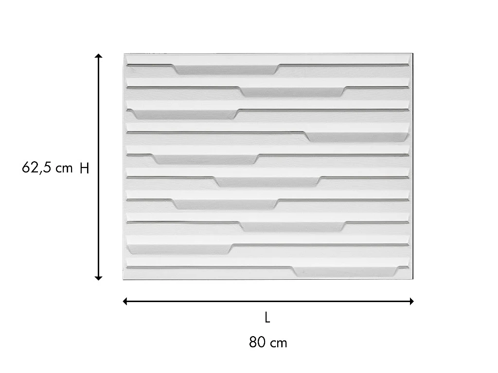 3D Wandpaneel Accord - 1 Pack: 3 m² - Set aus 6 Teilen