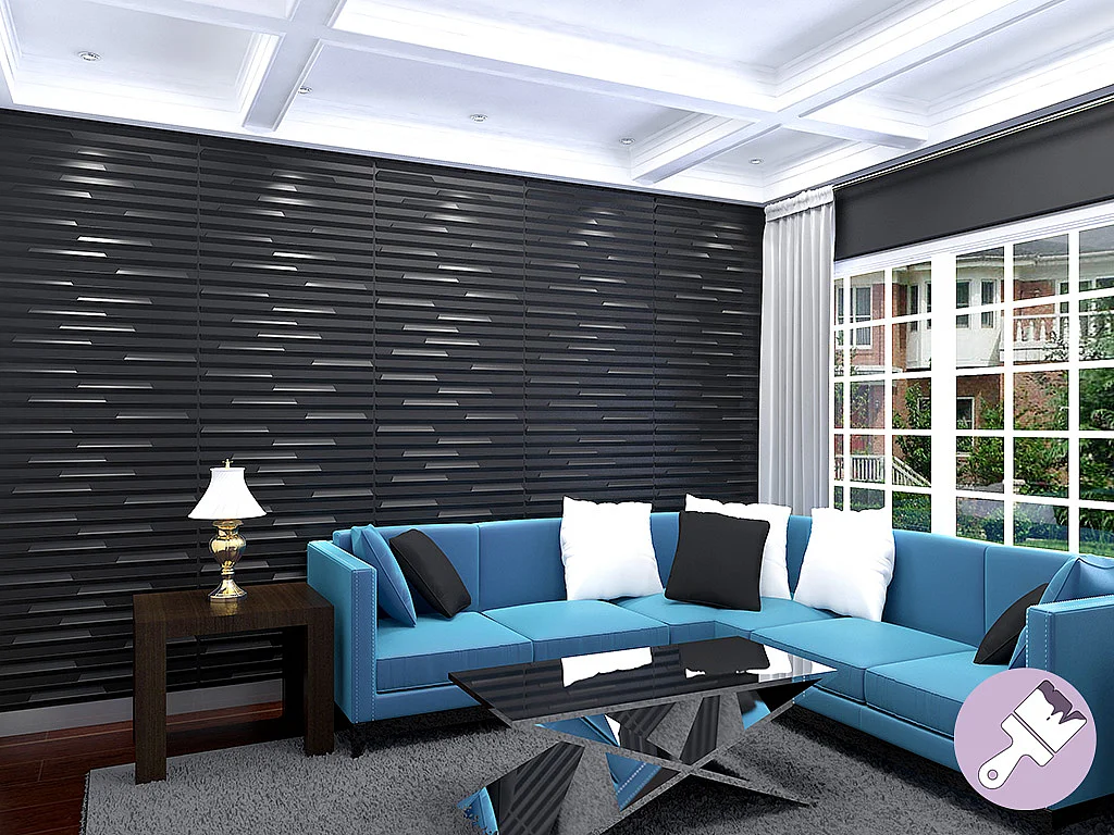 3D Wandpaneel Accord - 1 Pack: 3 m² - Set aus 6 Teilen