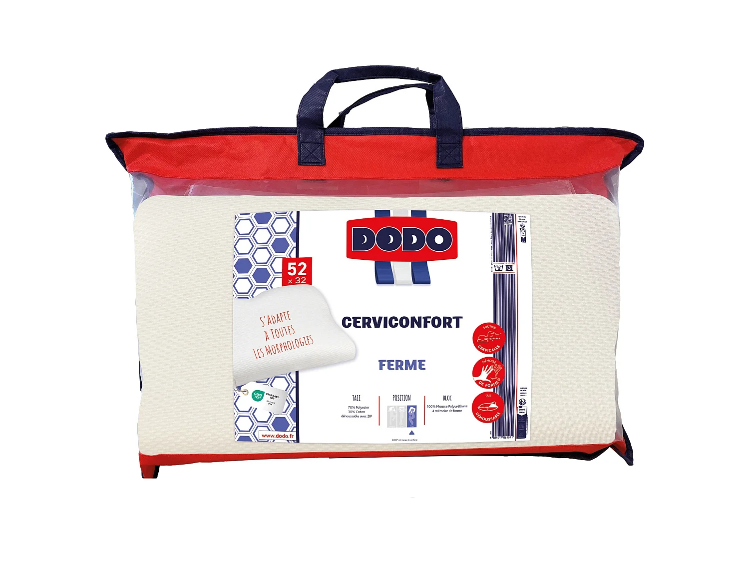 Hoofdkussen DODO PERFECT POSITION super ondersteuning onvervormbaar 