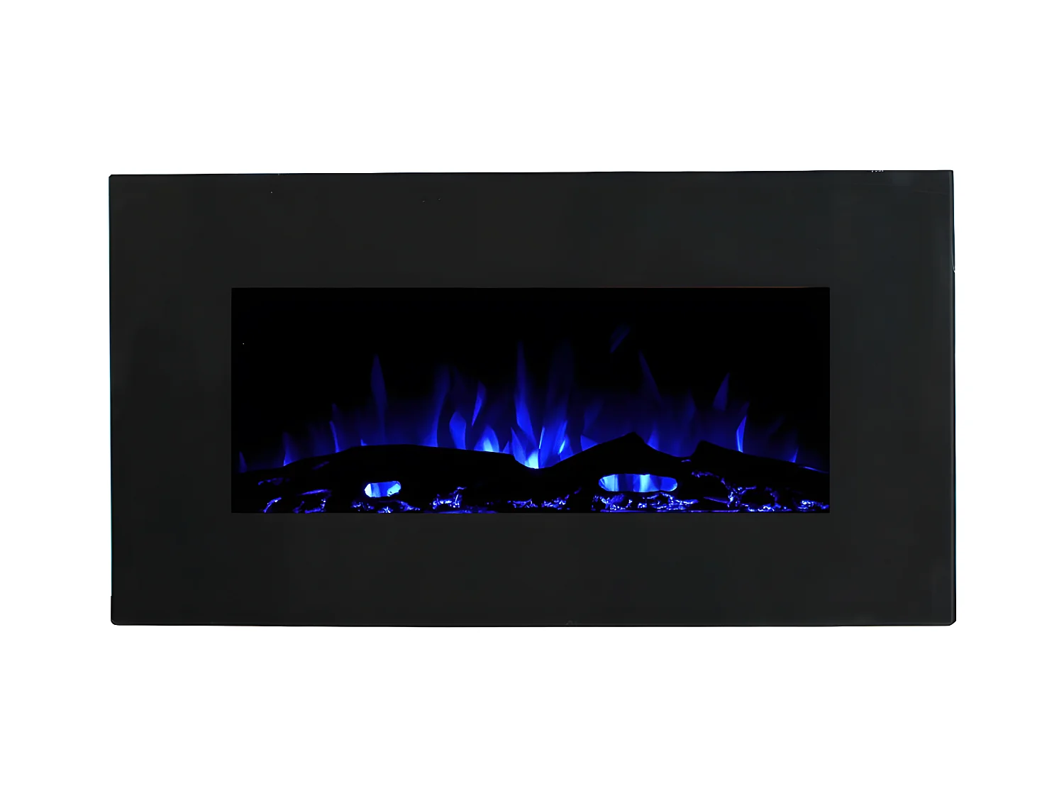 Chimenea eléctrica CHANDELA - Largo 84 x Ancho 14 x Alto 45 cm - Negra