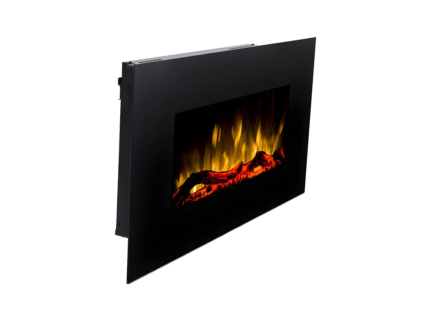 Chimenea eléctrica CHANDELA - Largo 84 x Ancho 14 x Alto 45 cm - Negra