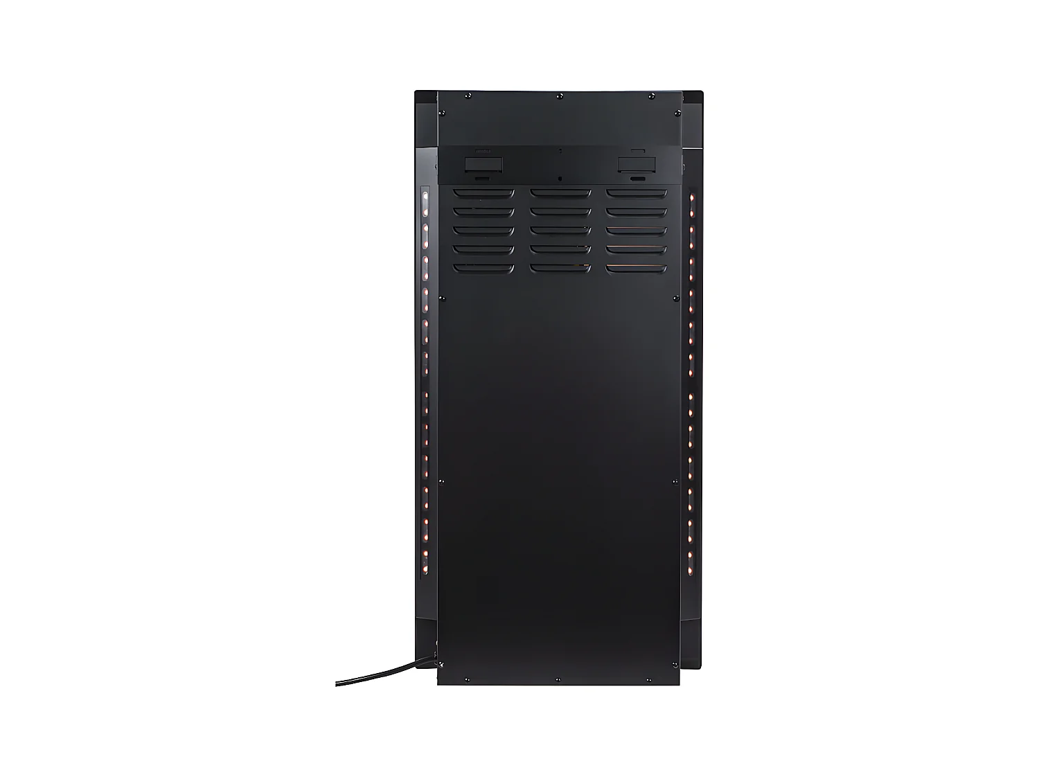 Cheminée électrique incurvée VULCANO - L41 x P13 x H81 cm - Noire