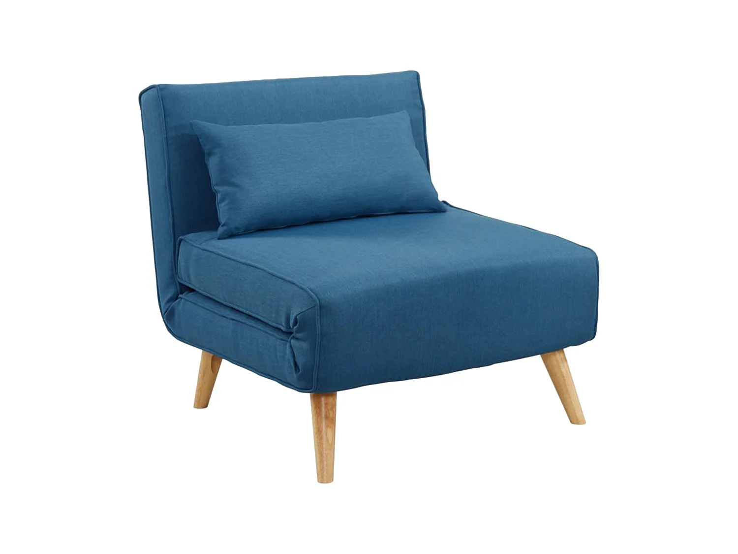 Fauteuil convertible POSIO en tissu - Bleu