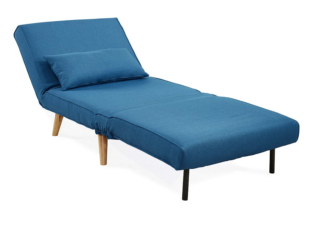 Poltrona letto in tessuto Blu - POSIO