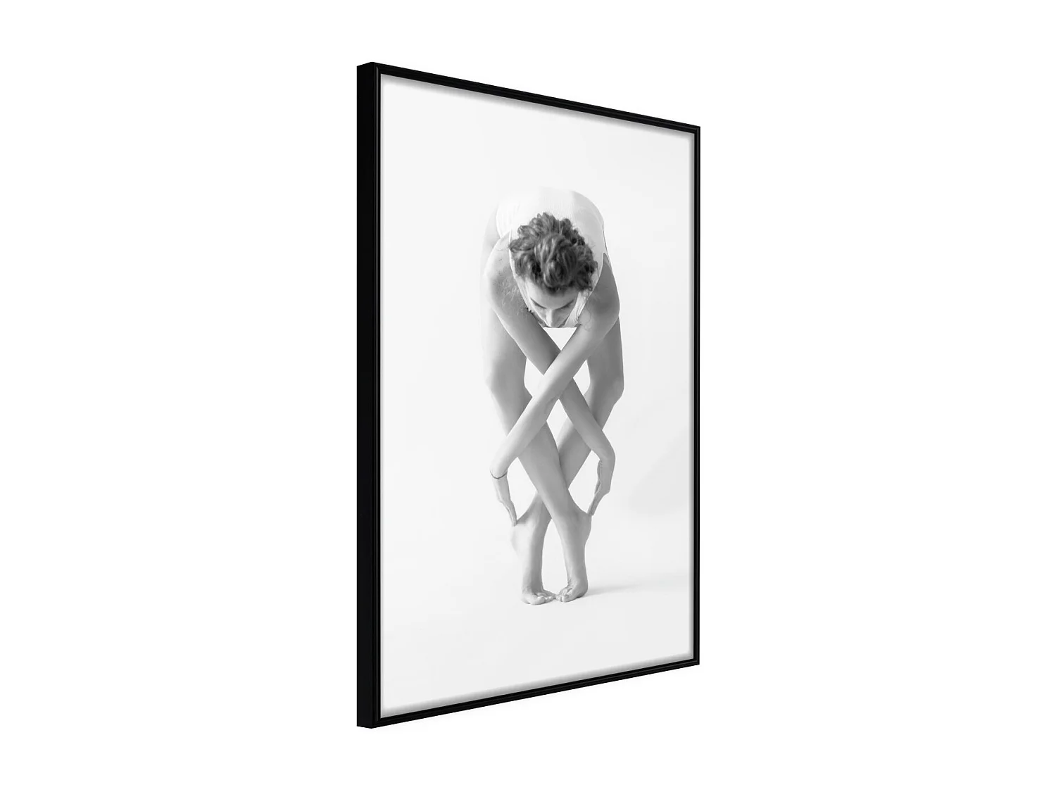 Affiche Murale Encadrée "Interlaced Body" 21 x 30 cm Noir