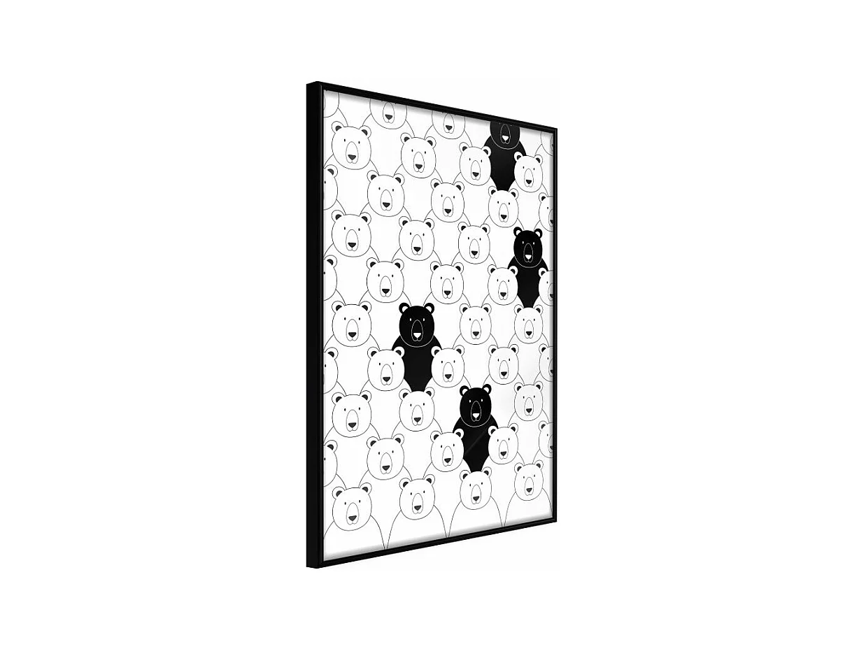 Affiche Murale Encadrée "Minority" 40 x 60 cm Noir