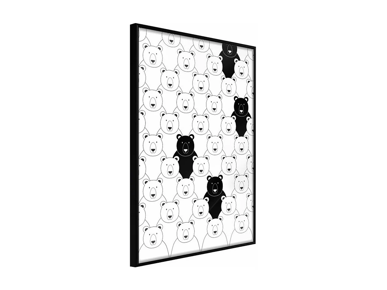 Affiche Murale Encadrée "Minority" 40 x 60 cm Noir