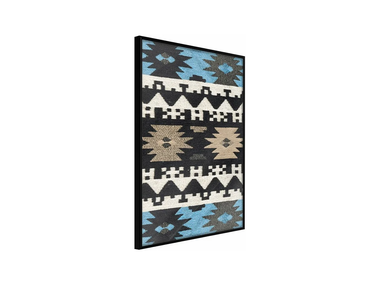 Affiche Murale Encadrée "Tribal Patterns" 40 x 60 cm Noir