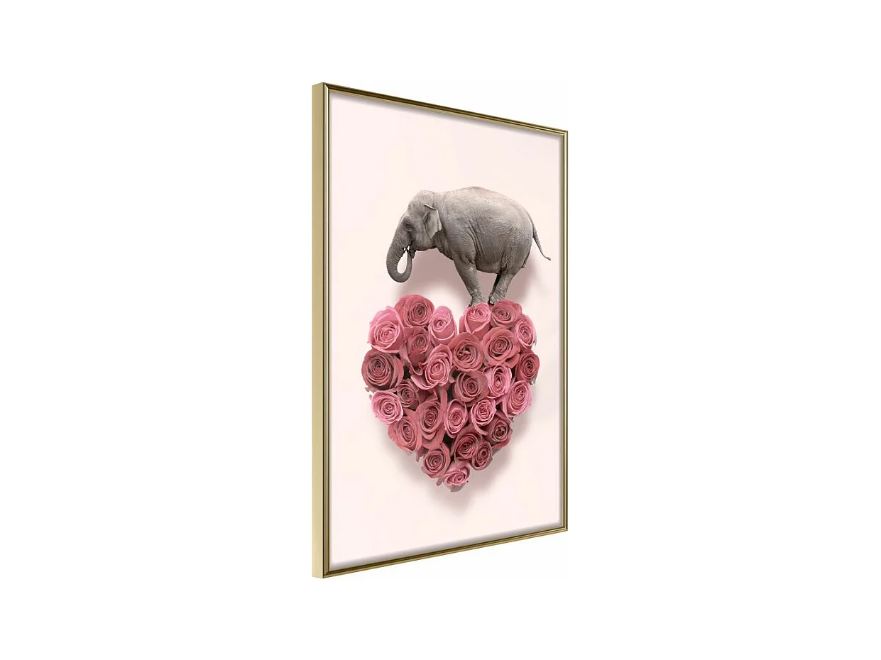 Affiche Murale Encadrée "Proof of Love" 40 x 60 cm Or