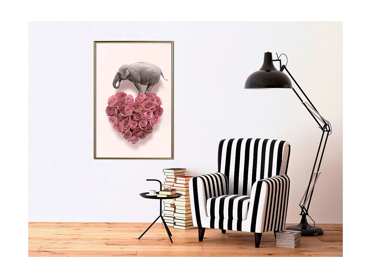 Affiche Murale Encadrée "Proof of Love" 40 x 60 cm Or