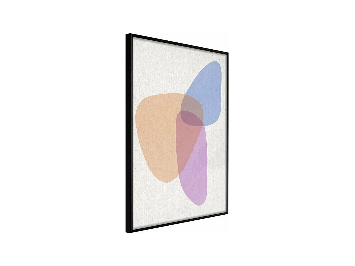 Affiche Murale Encadrée "Pastel Sets II" 40 x 60 cm Noir