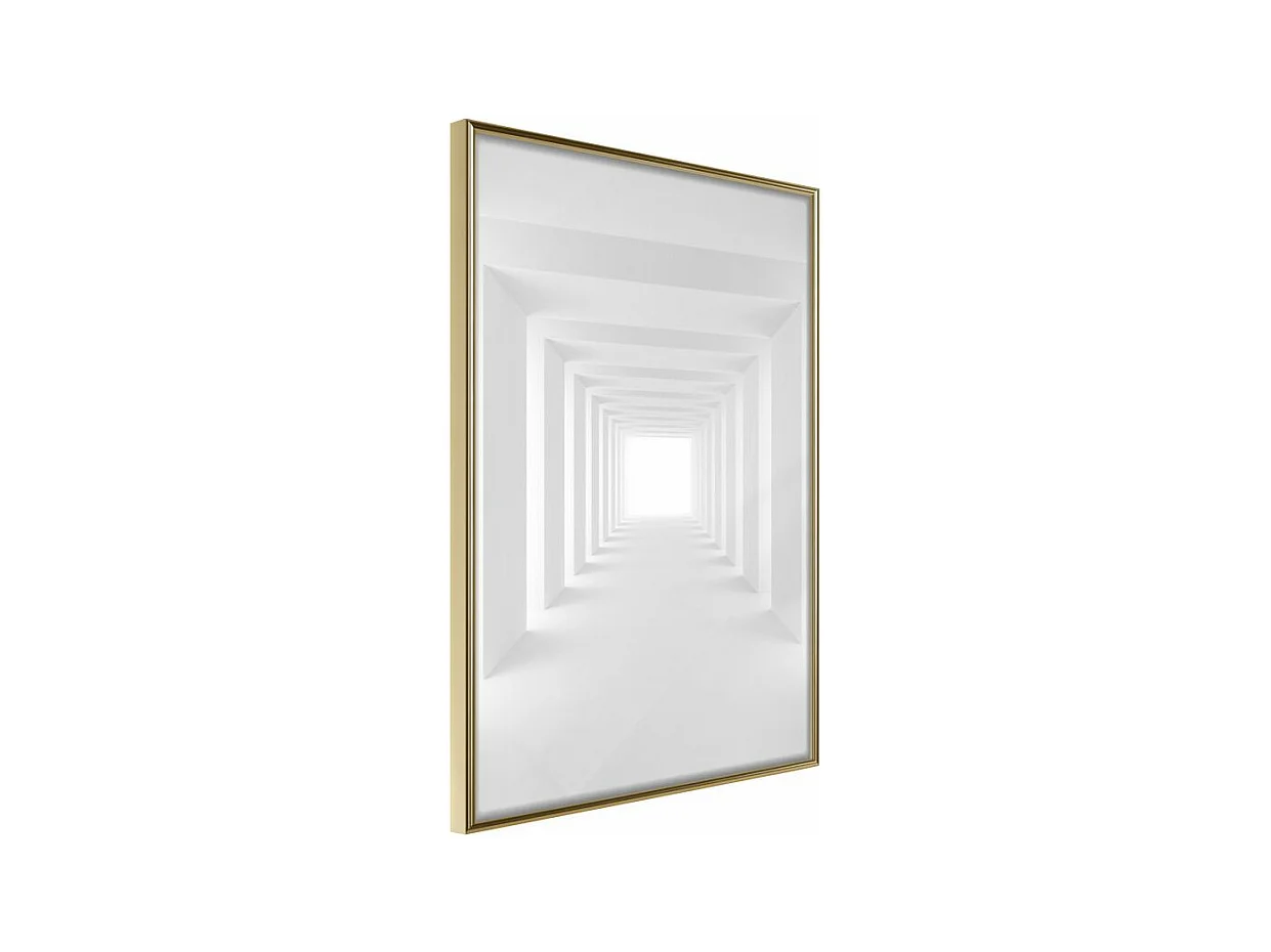 Affiche Murale Encadrée "Towards the Light" 21 x 30 cm Or