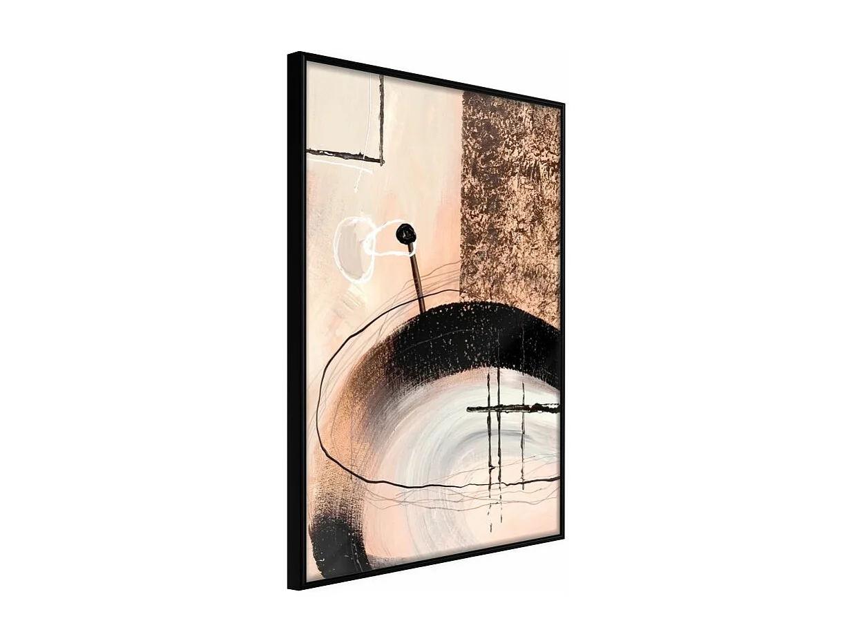 Affiche Murale Encadrée "Hidden Message" 30 x 42 cm Noir