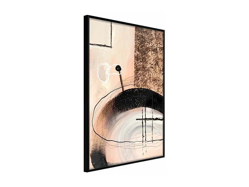 Affiche Murale Encadrée "Hidden Message" 30 x 42 cm Noir