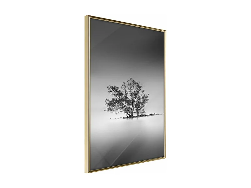 Affiche Murale Encadrée "Loneliness I" 40 x 60 cm Or