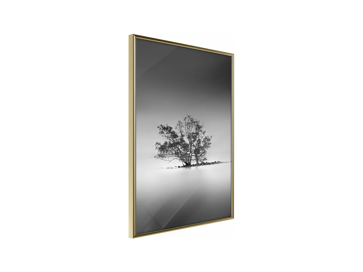 Affiche Murale Encadrée "Loneliness I" 40 x 60 cm Or