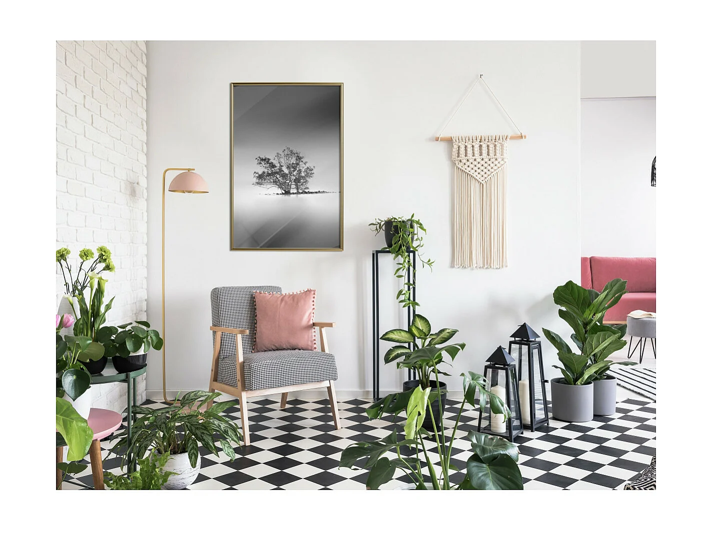 Affiche Murale Encadrée "Loneliness I" 40 x 60 cm Or