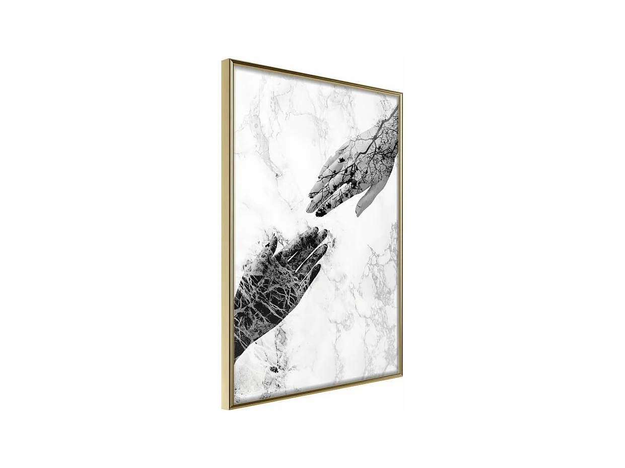 Affiche Murale Encadrée "Almost" 40 x 60 cm Or