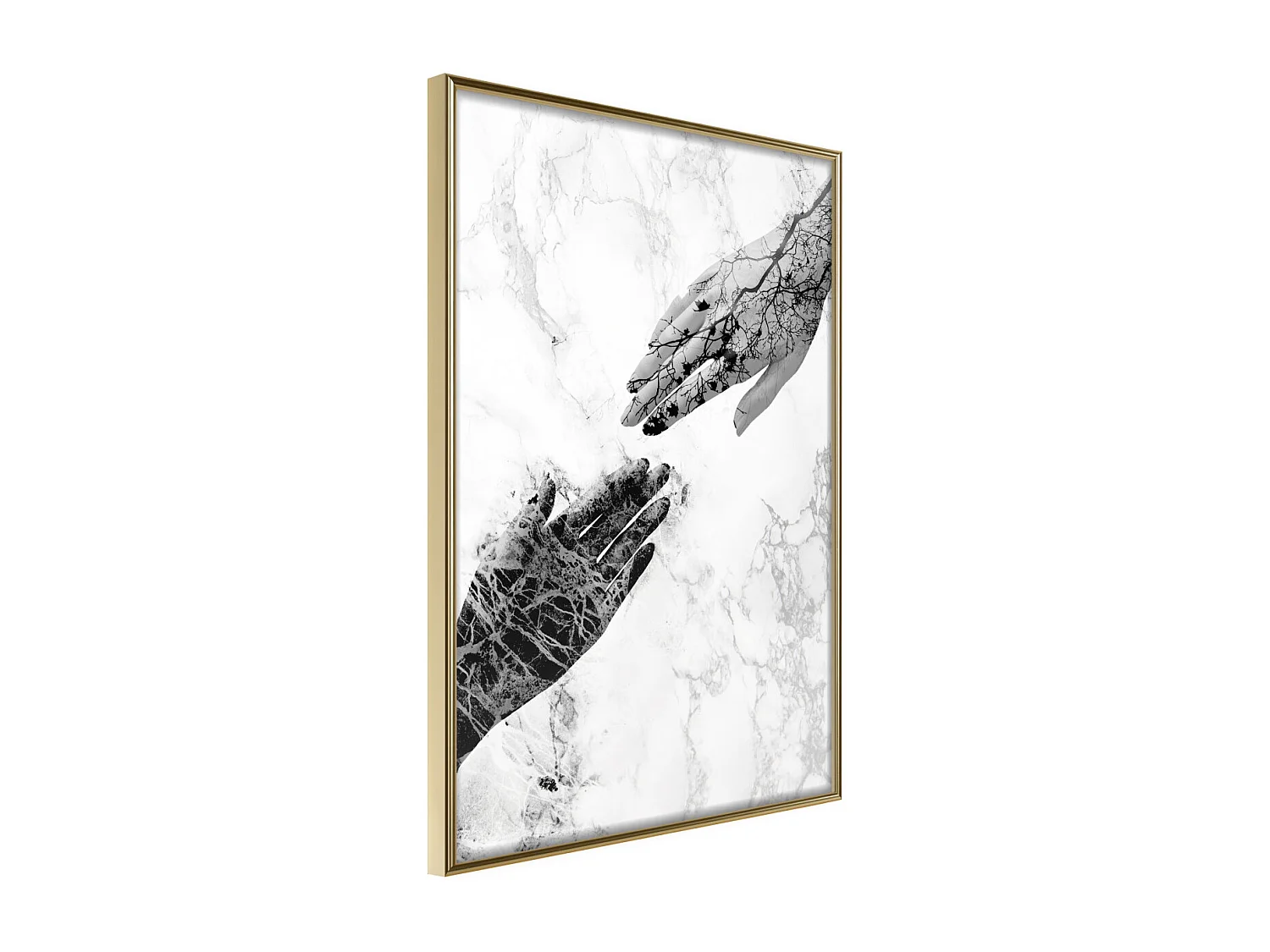 Affiche Murale Encadrée "Almost" 40 x 60 cm Or