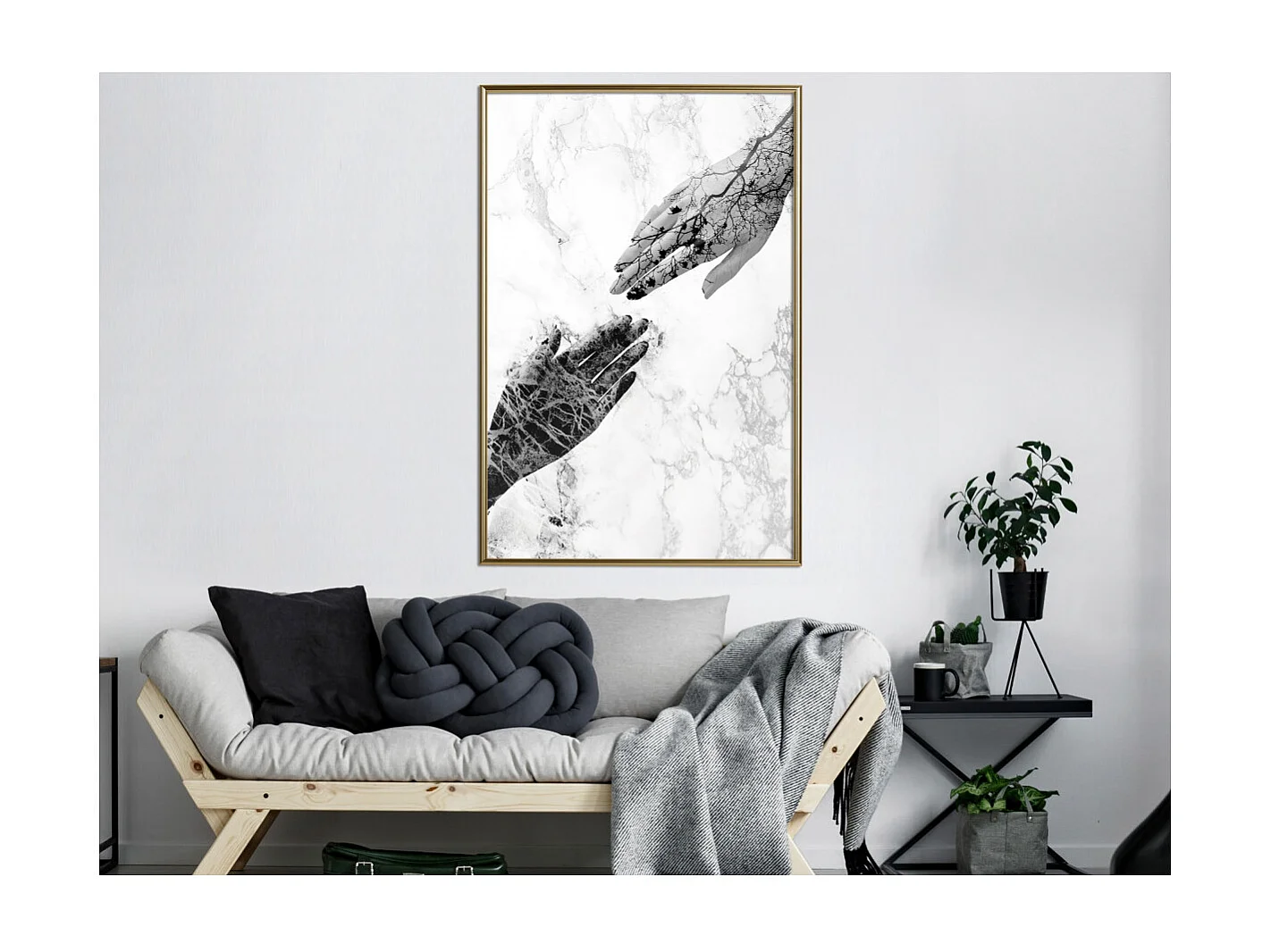 Affiche Murale Encadrée "Almost" 40 x 60 cm Or