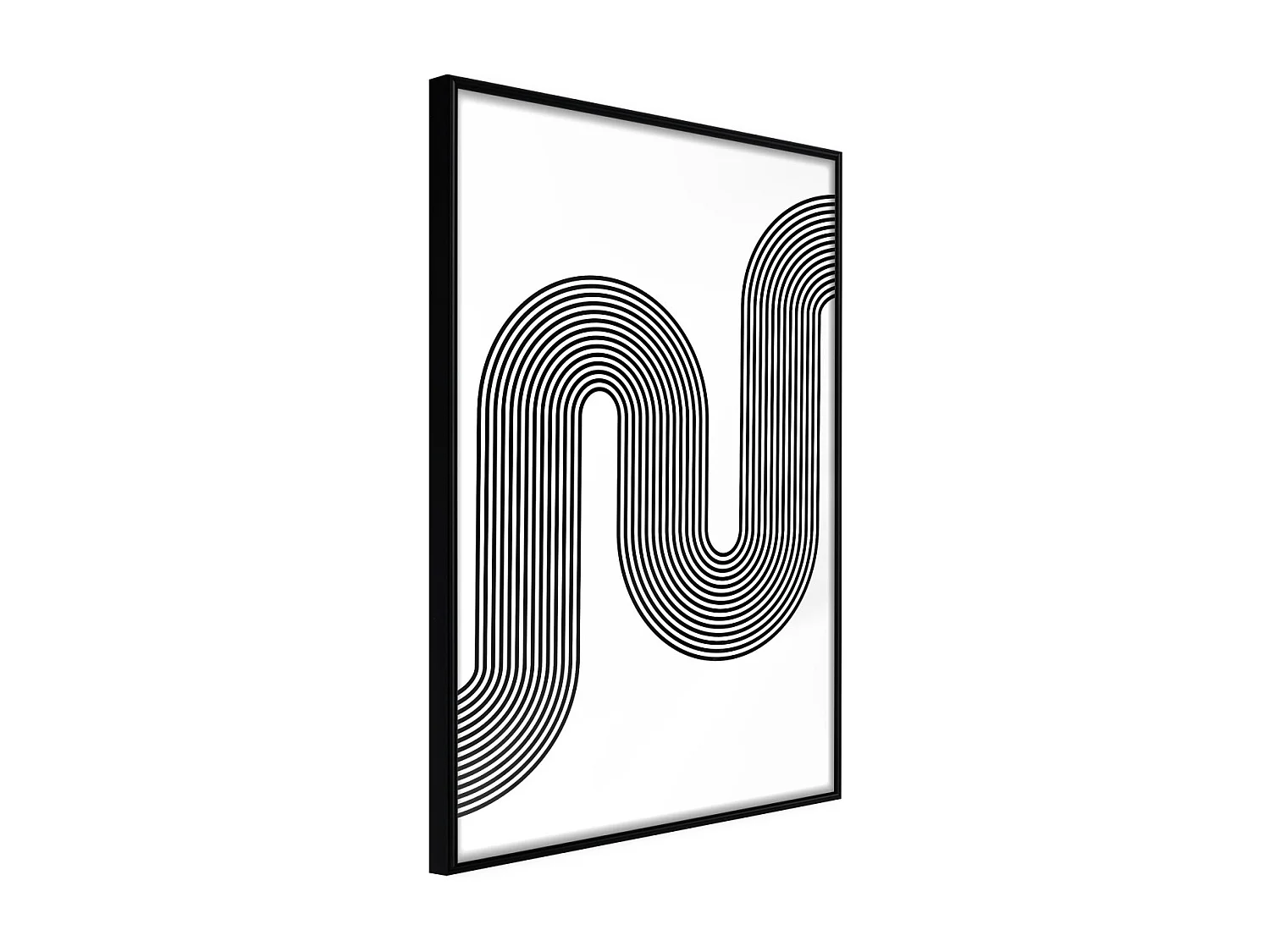 Affiche Murale Encadrée "Ups and Downs of Life" 30 x 42 cm Noir