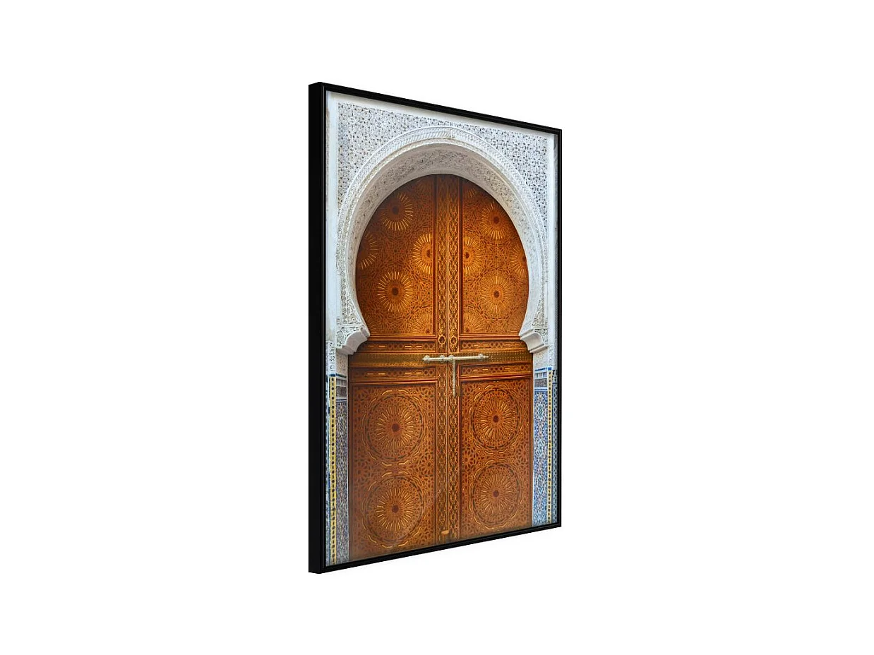 Affiche Murale Encadrée "Closed Passage Brown" 21 x 30 cm Noir