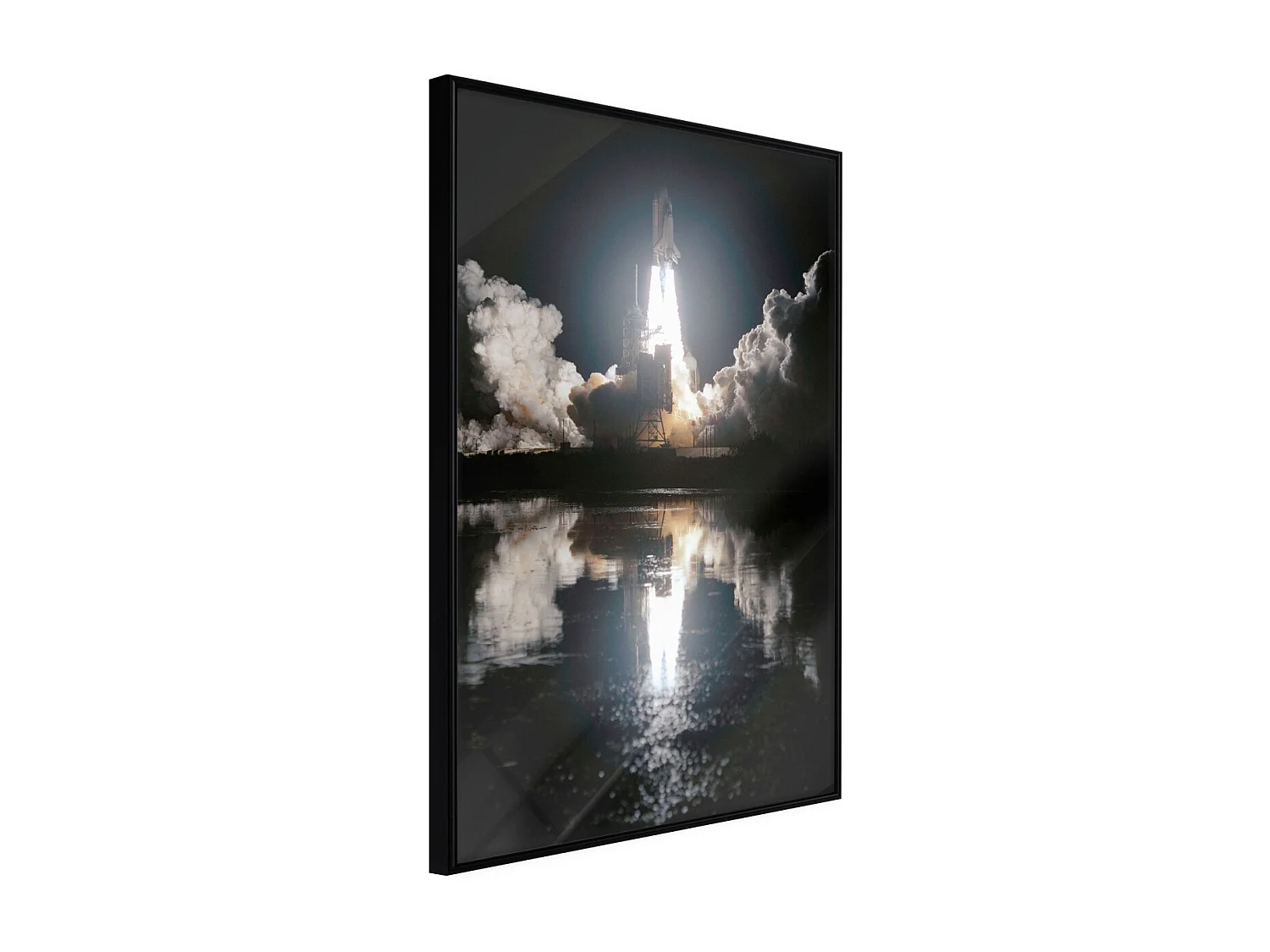 Affiche Murale Encadrée "Into the Unknown" 40 x 60 cm Noir