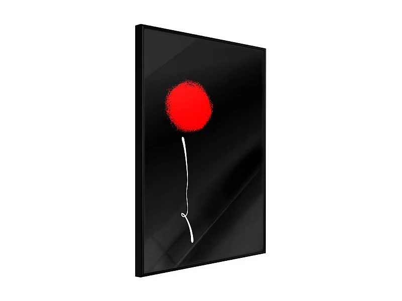 Affiche Murale Encadrée "Dot and Line" 30 x 42 cm Noir