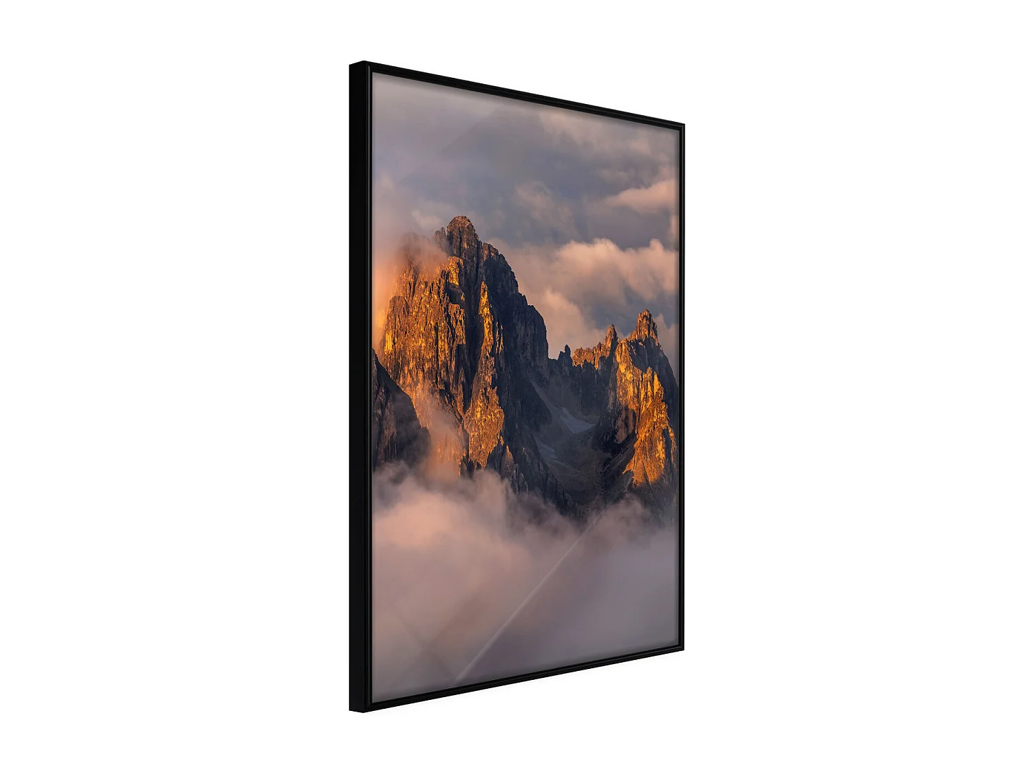 Affiche Murale Encadrée "To Reach the Clouds" 40 x 60 cm Noir