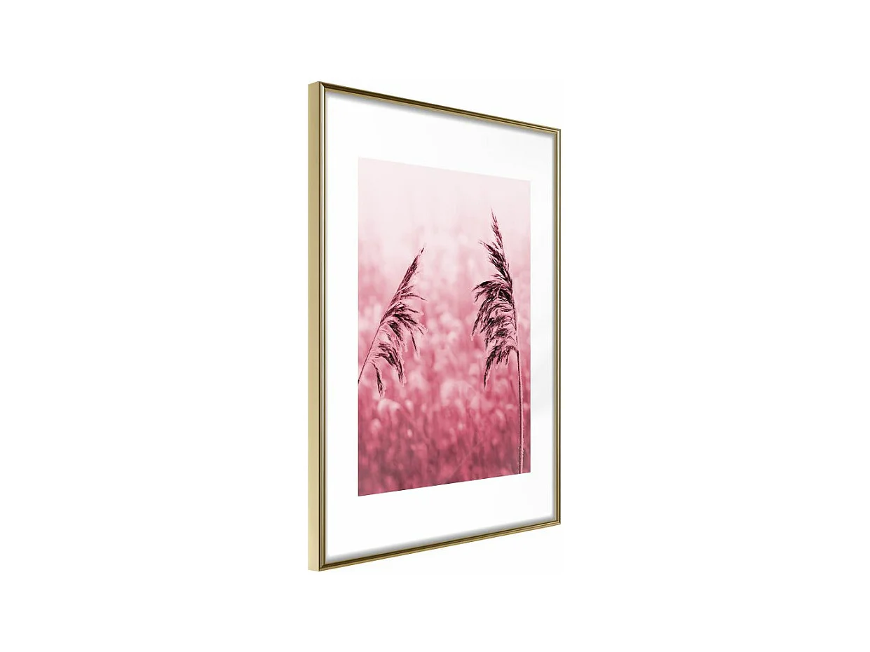 Affiche Murale Encadrée "Amaranth Meadow" 40 x 60 cm Or