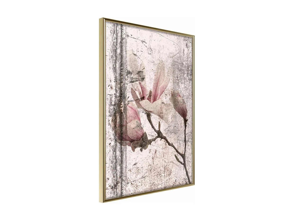 Affiche Murale Encadrée "Queen of Spring Flowers III" 21 x 30 cm Or