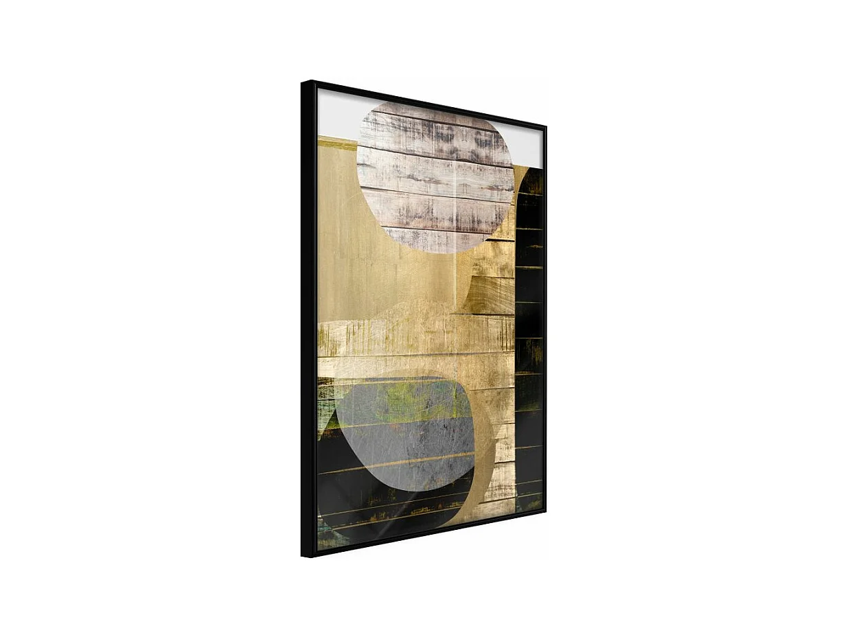 Affiche Murale Encadrée "Sunny Living Room" 30 x 42 cm Noir